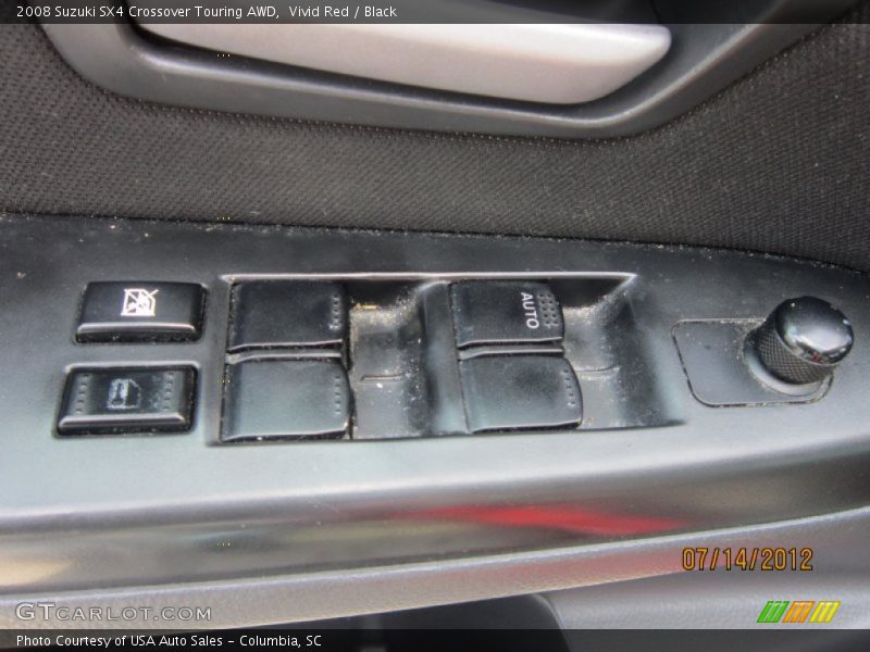 Vivid Red / Black 2008 Suzuki SX4 Crossover Touring AWD