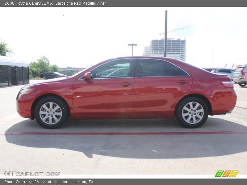 Barcelona Red Metallic / Ash 2008 Toyota Camry SE V6