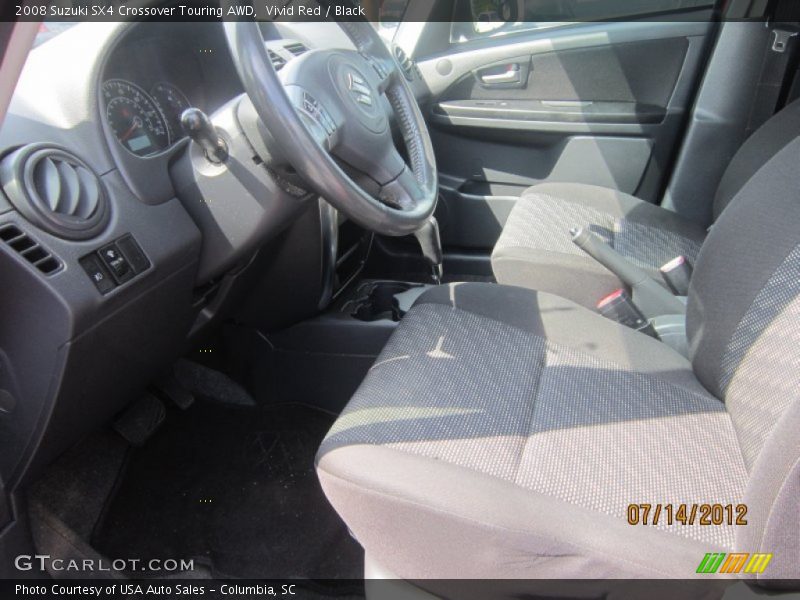Vivid Red / Black 2008 Suzuki SX4 Crossover Touring AWD