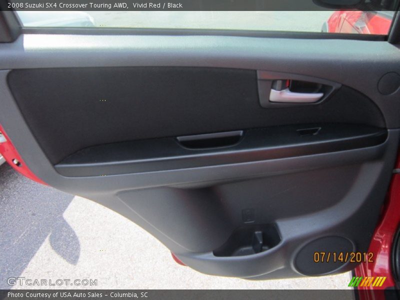 Vivid Red / Black 2008 Suzuki SX4 Crossover Touring AWD