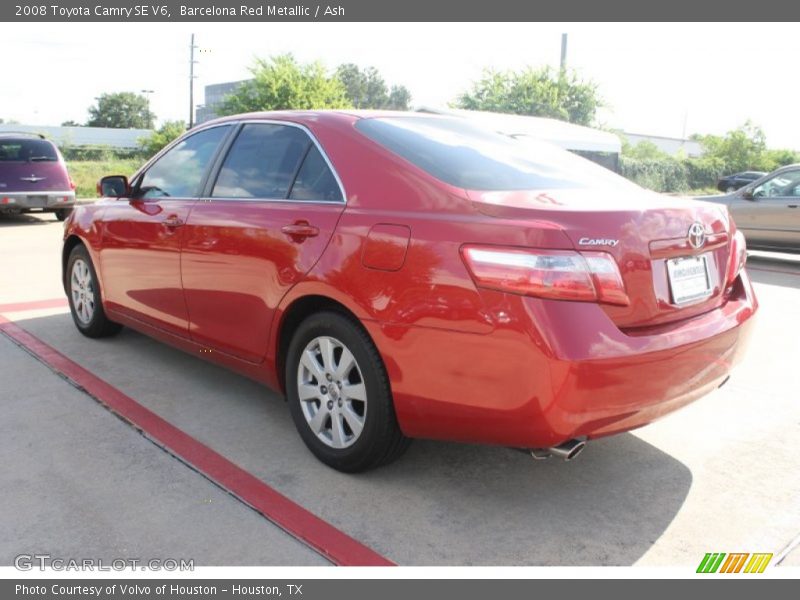 Barcelona Red Metallic / Ash 2008 Toyota Camry SE V6