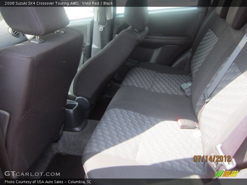 Vivid Red / Black 2008 Suzuki SX4 Crossover Touring AWD