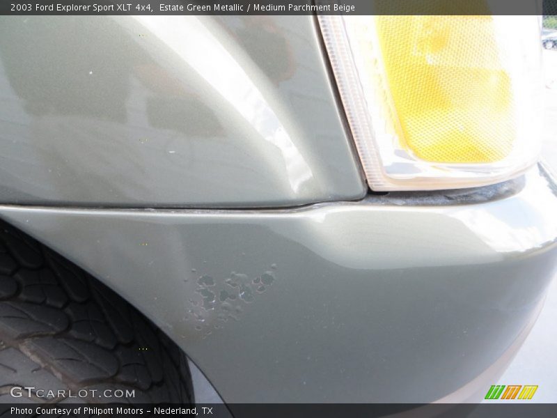 Estate Green Metallic / Medium Parchment Beige 2003 Ford Explorer Sport XLT 4x4