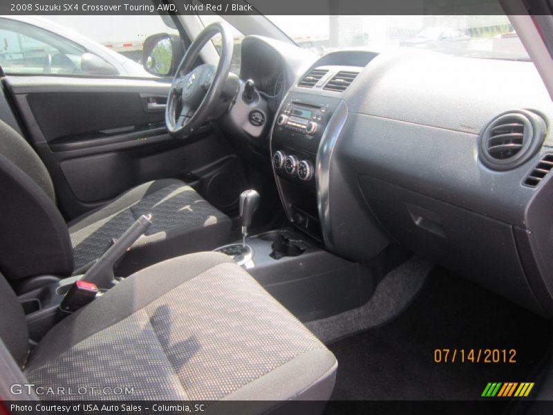 Vivid Red / Black 2008 Suzuki SX4 Crossover Touring AWD