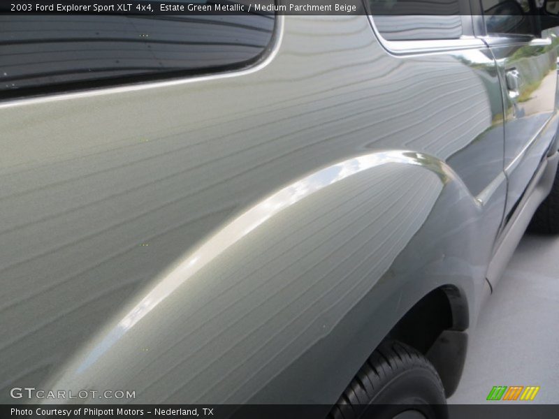 Estate Green Metallic / Medium Parchment Beige 2003 Ford Explorer Sport XLT 4x4