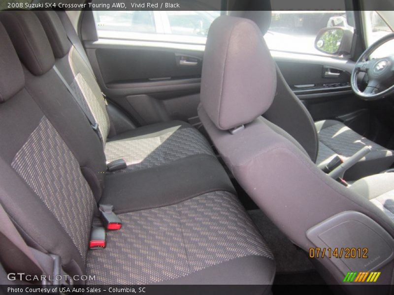 Vivid Red / Black 2008 Suzuki SX4 Crossover Touring AWD