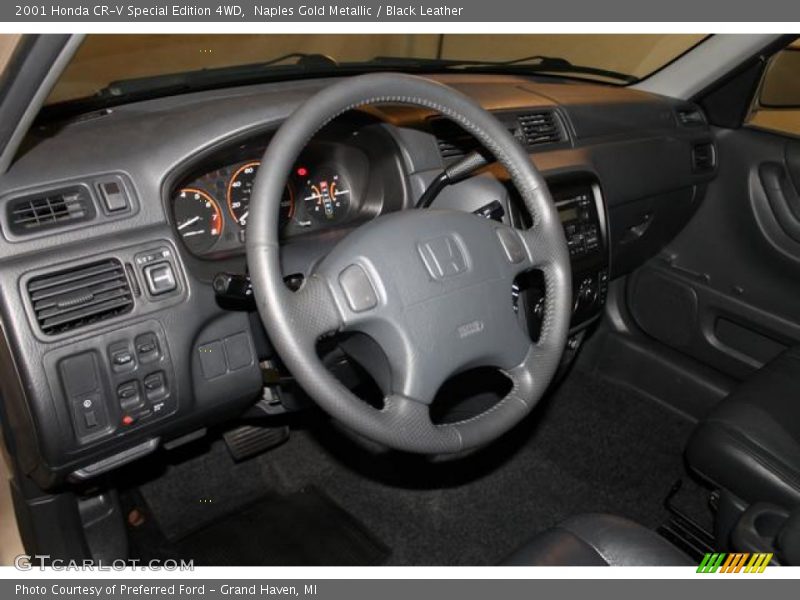 Naples Gold Metallic / Black Leather 2001 Honda CR-V Special Edition 4WD