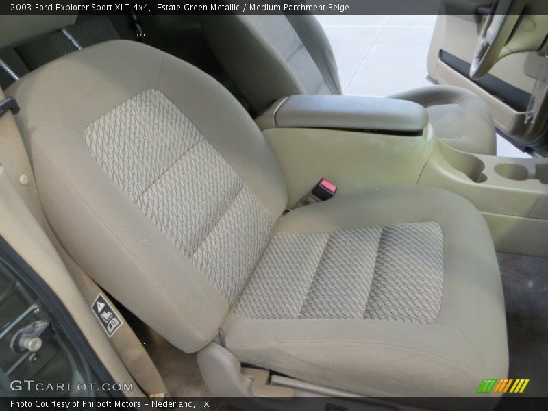 Estate Green Metallic / Medium Parchment Beige 2003 Ford Explorer Sport XLT 4x4