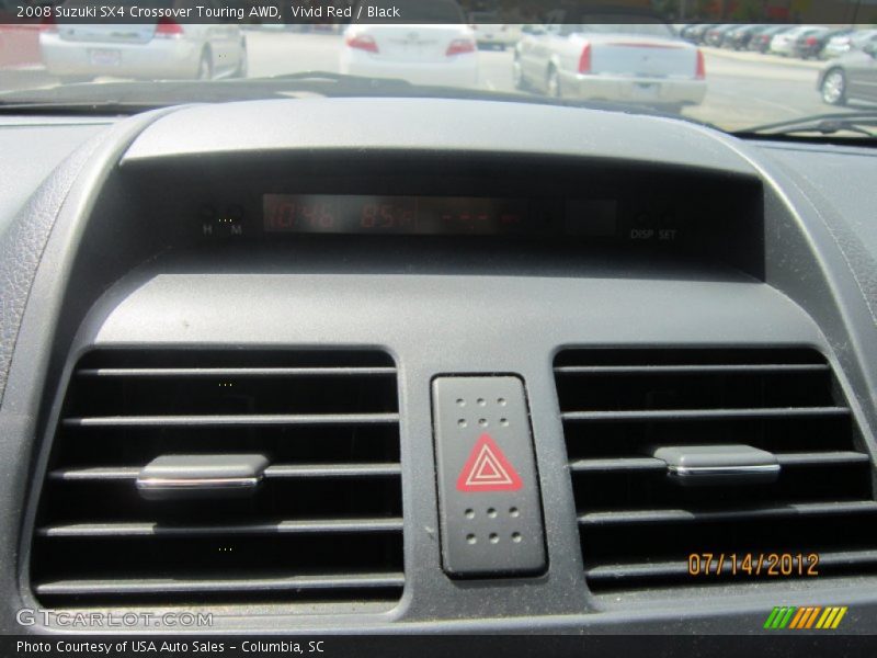 Vivid Red / Black 2008 Suzuki SX4 Crossover Touring AWD