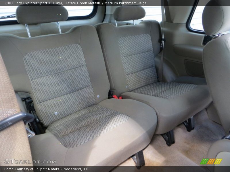 Estate Green Metallic / Medium Parchment Beige 2003 Ford Explorer Sport XLT 4x4