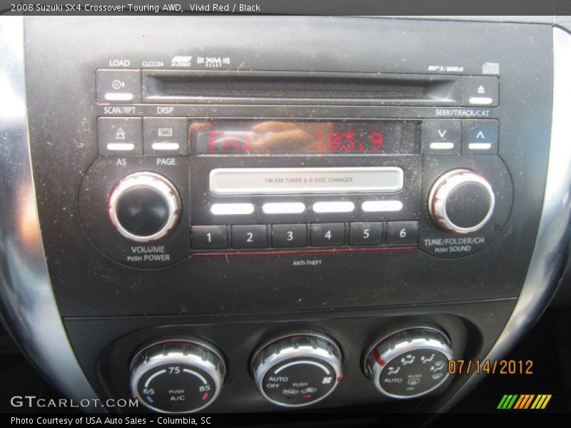 Vivid Red / Black 2008 Suzuki SX4 Crossover Touring AWD