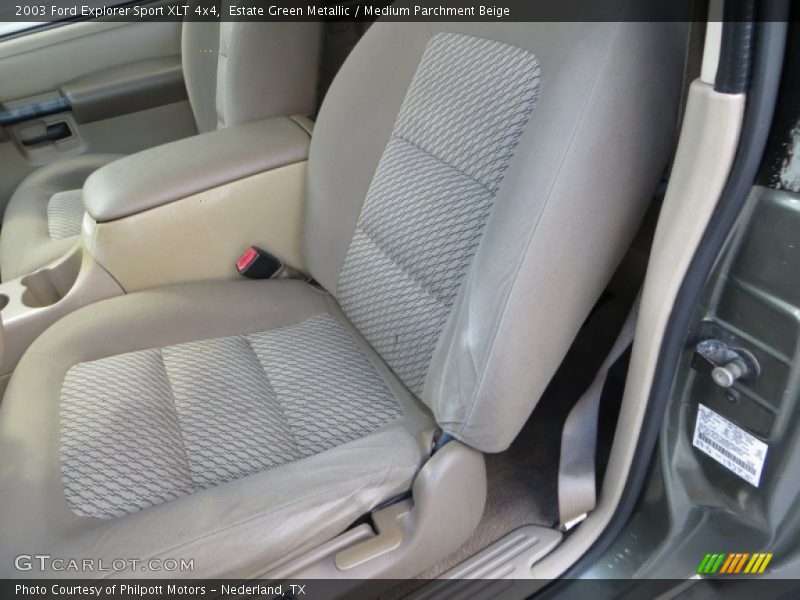 Estate Green Metallic / Medium Parchment Beige 2003 Ford Explorer Sport XLT 4x4