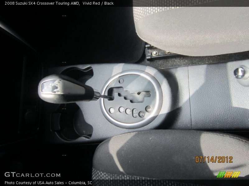 Vivid Red / Black 2008 Suzuki SX4 Crossover Touring AWD