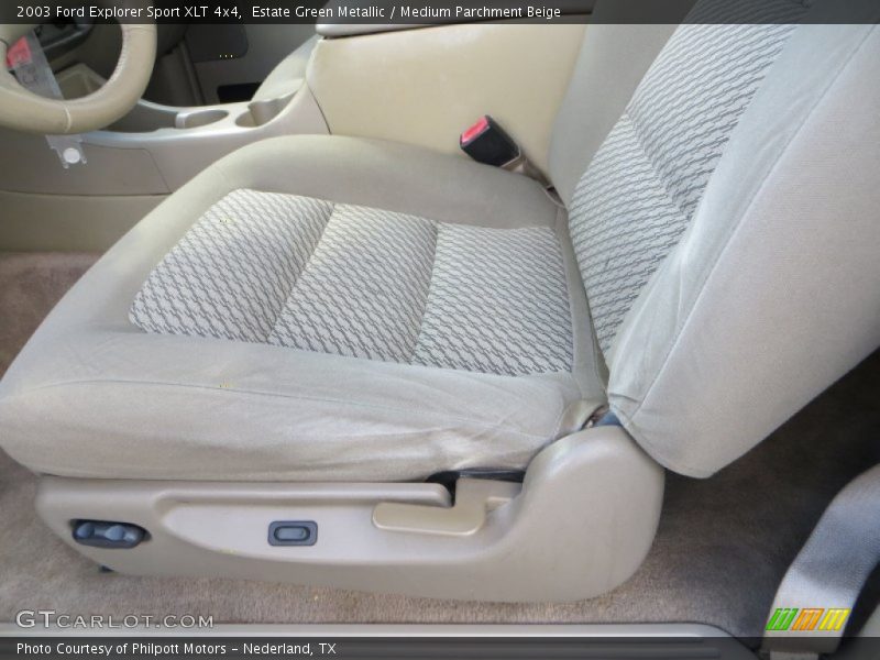 Estate Green Metallic / Medium Parchment Beige 2003 Ford Explorer Sport XLT 4x4