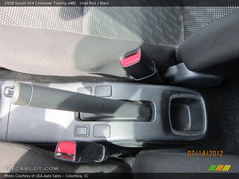 Vivid Red / Black 2008 Suzuki SX4 Crossover Touring AWD