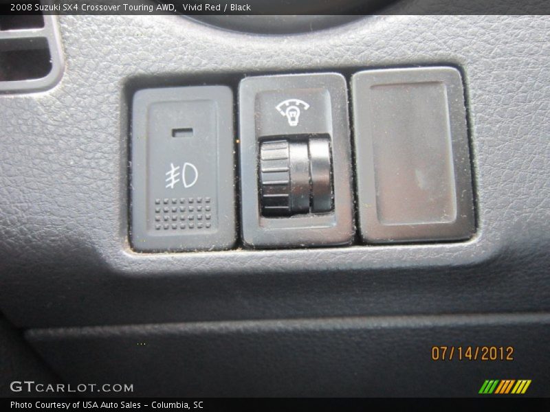Vivid Red / Black 2008 Suzuki SX4 Crossover Touring AWD