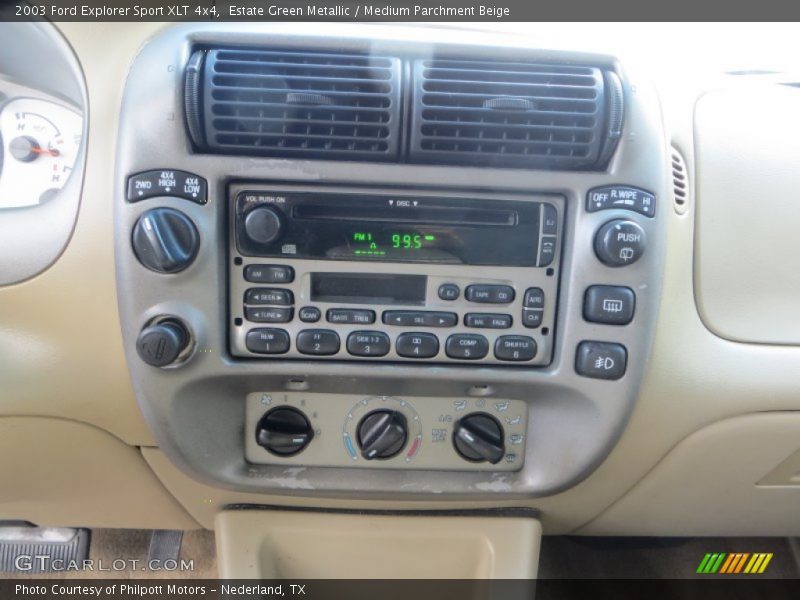 Estate Green Metallic / Medium Parchment Beige 2003 Ford Explorer Sport XLT 4x4
