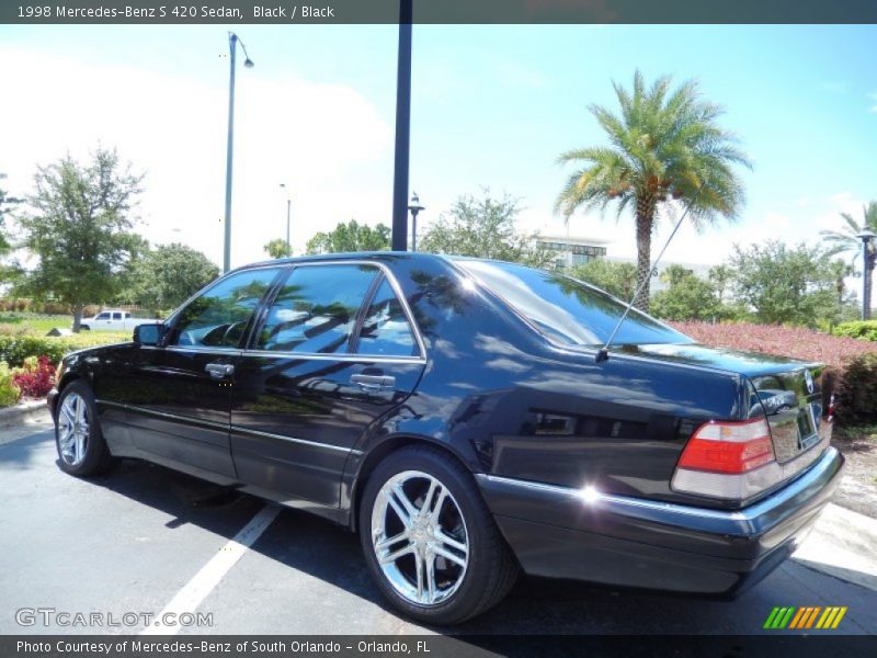 Black / Black 1998 Mercedes-Benz S 420 Sedan