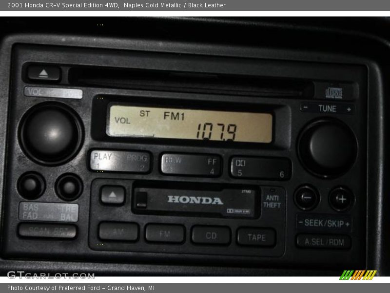 Naples Gold Metallic / Black Leather 2001 Honda CR-V Special Edition 4WD