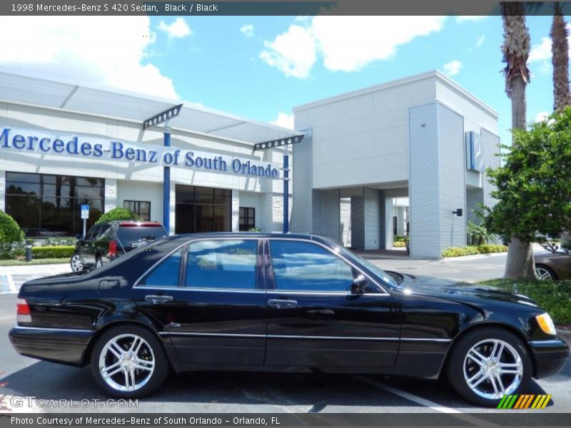 Black / Black 1998 Mercedes-Benz S 420 Sedan