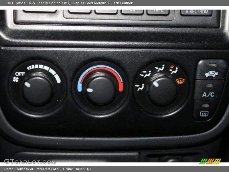 Naples Gold Metallic / Black Leather 2001 Honda CR-V Special Edition 4WD