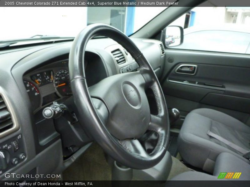 Superior Blue Metallic / Medium Dark Pewter 2005 Chevrolet Colorado Z71 Extended Cab 4x4