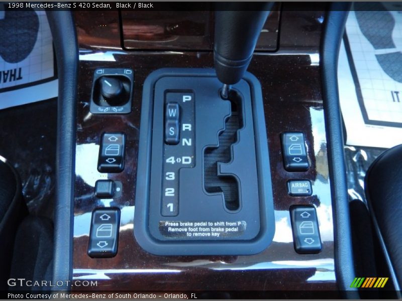  1998 S 420 Sedan 5 Speed Automatic Shifter