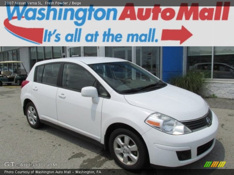 Fresh Powder / Beige 2007 Nissan Versa SL