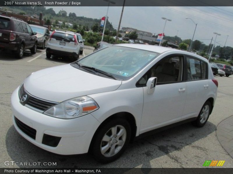 Fresh Powder / Beige 2007 Nissan Versa SL