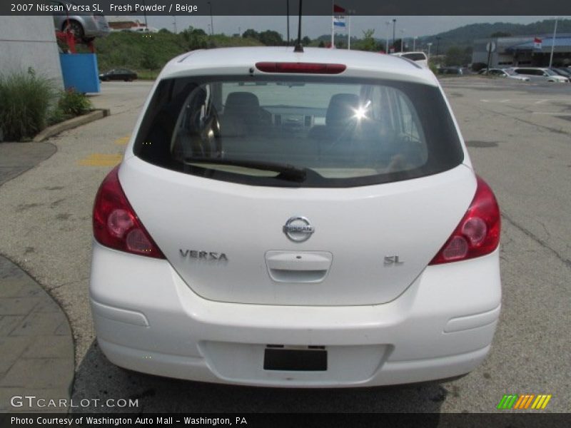 Fresh Powder / Beige 2007 Nissan Versa SL