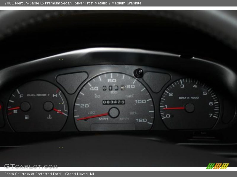 Silver Frost Metallic / Medium Graphite 2001 Mercury Sable LS Premium Sedan