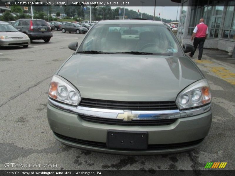 Silver Green Metallic / Neutral Beige 2005 Chevrolet Malibu LS V6 Sedan