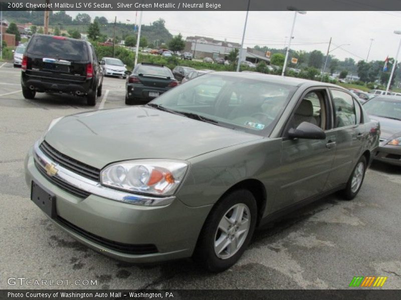 Silver Green Metallic / Neutral Beige 2005 Chevrolet Malibu LS V6 Sedan
