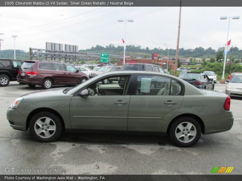 Silver Green Metallic / Neutral Beige 2005 Chevrolet Malibu LS V6 Sedan
