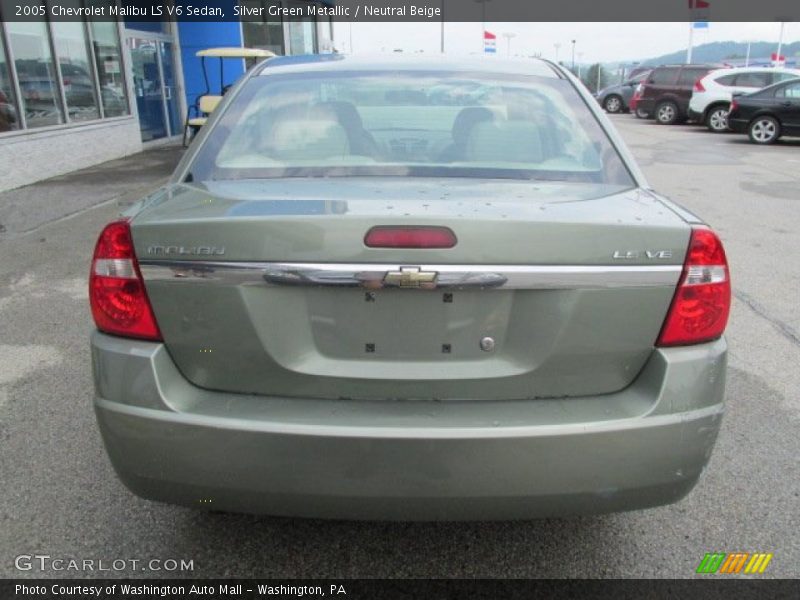 Silver Green Metallic / Neutral Beige 2005 Chevrolet Malibu LS V6 Sedan