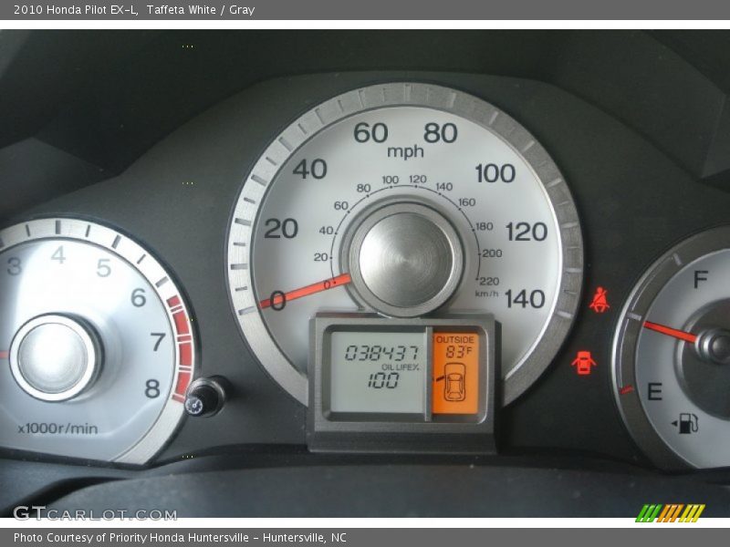 Taffeta White / Gray 2010 Honda Pilot EX-L