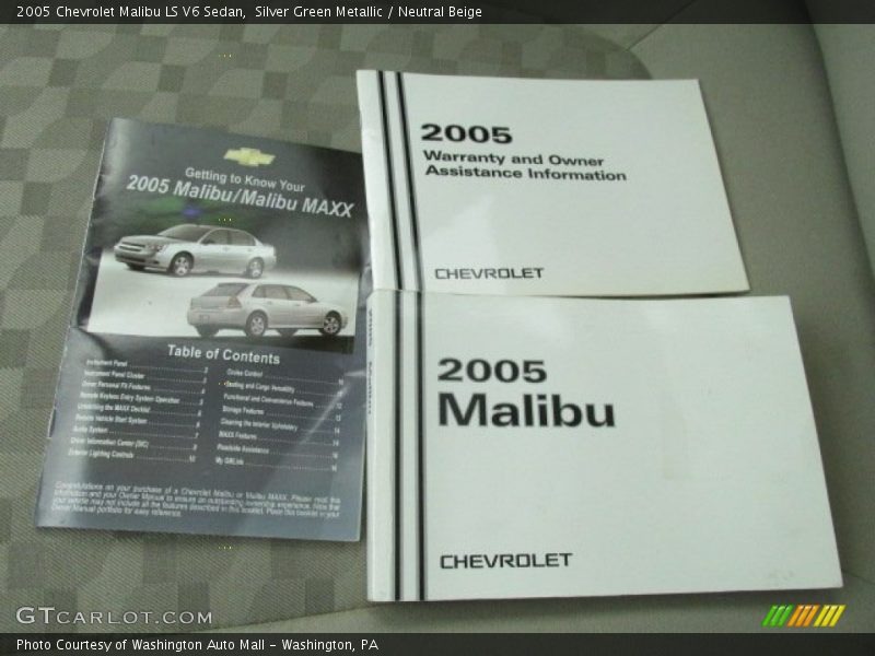 Silver Green Metallic / Neutral Beige 2005 Chevrolet Malibu LS V6 Sedan