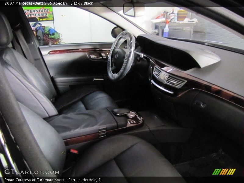 Black / Black 2007 Mercedes-Benz S 550 Sedan