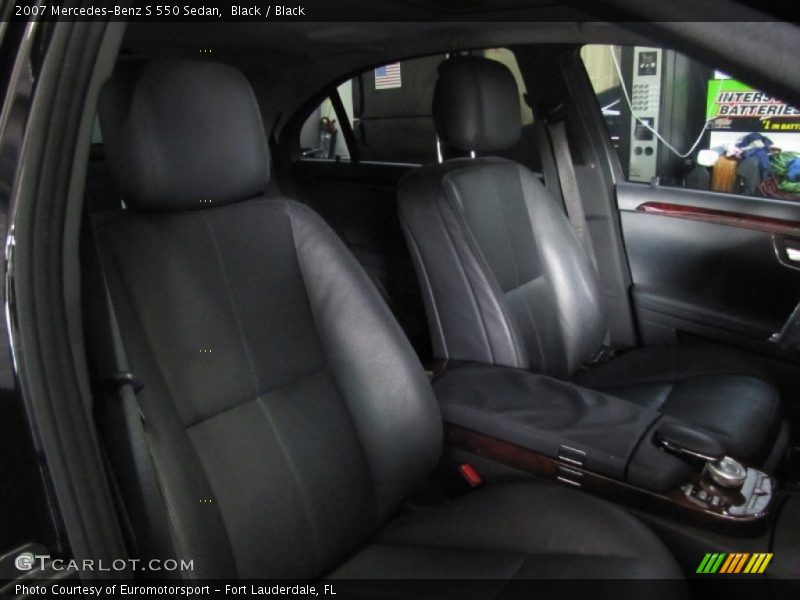 Black / Black 2007 Mercedes-Benz S 550 Sedan