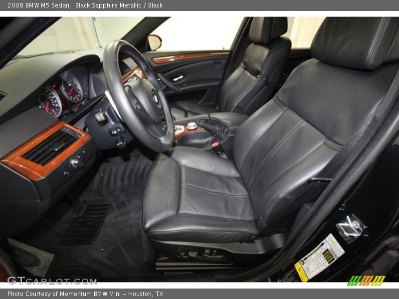 Black Sapphire Metallic / Black 2008 BMW M5 Sedan
