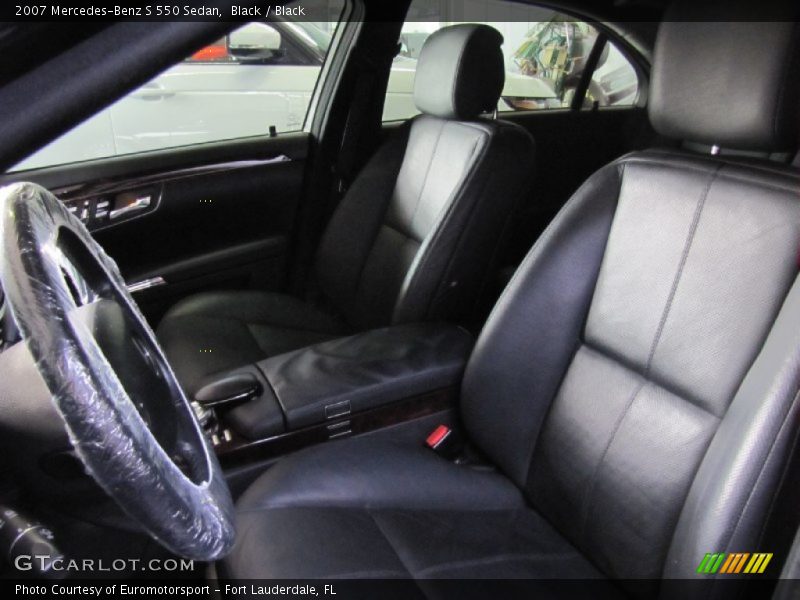 Black / Black 2007 Mercedes-Benz S 550 Sedan