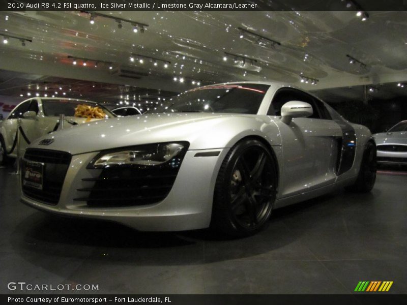 Ice Silver Metallic / Limestone Gray Alcantara/Leather 2010 Audi R8 4.2 FSI quattro