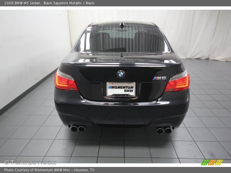 Black Sapphire Metallic / Black 2008 BMW M5 Sedan