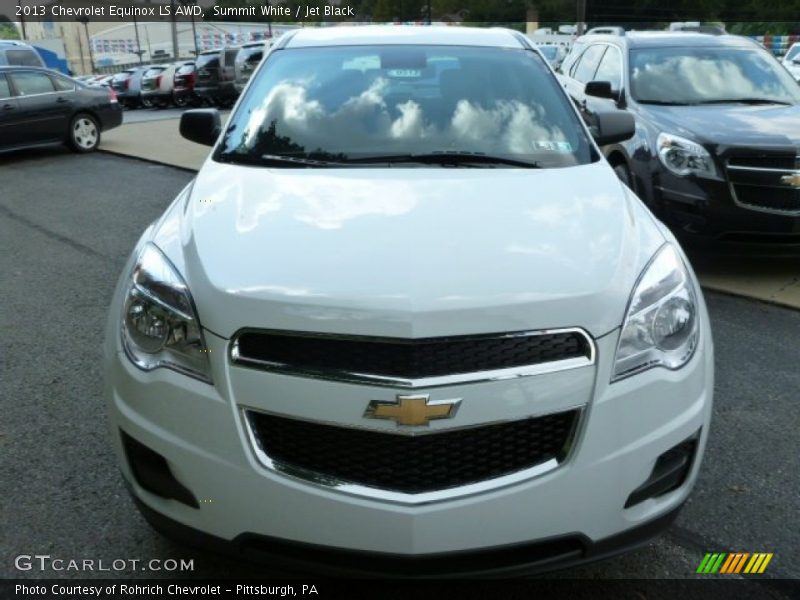 Summit White / Jet Black 2013 Chevrolet Equinox LS AWD