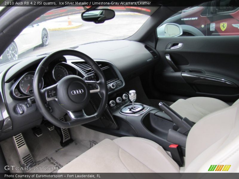 Limestone Gray Alcantara/Leather Interior - 2010 R8 4.2 FSI quattro 