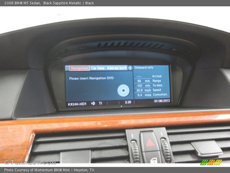 Black Sapphire Metallic / Black 2008 BMW M5 Sedan