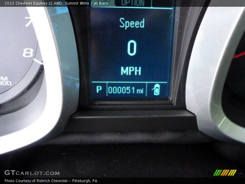 Summit White / Jet Black 2013 Chevrolet Equinox LS AWD