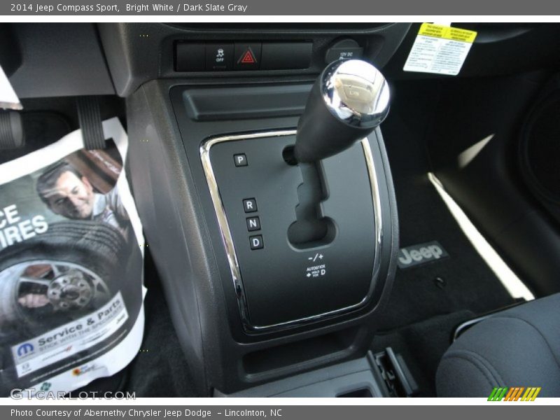 Bright White / Dark Slate Gray 2014 Jeep Compass Sport