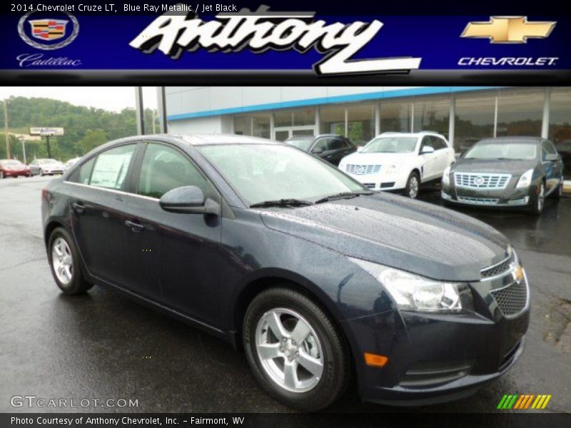 Blue Ray Metallic / Jet Black 2014 Chevrolet Cruze LT