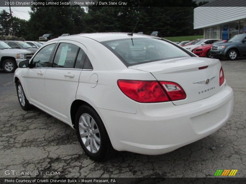 Stone White / Dark Slate Gray 2010 Chrysler Sebring Limited Sedan